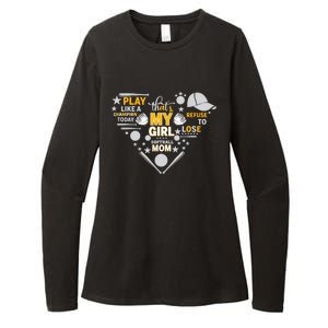 Play Like A Champion That’S My Girl Softball Mom Refuse To Lose Womens CVC Long Sleeve Shirt