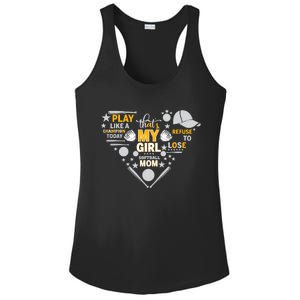 Play Like A Champion That’S My Girl Softball Mom Refuse To Lose Ladies PosiCharge Competitor Racerback Tank