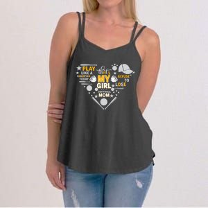 Play Like A Champion That’S My Girl Softball Mom Refuse To Lose Women's Strappy Tank