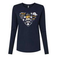 Play Like A Champion That’S My Girl Softball Mom Refuse To Lose Womens Cotton Relaxed Long Sleeve T-Shirt