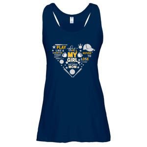 Play Like A Champion That’S My Girl Softball Mom Refuse To Lose Ladies Essential Flowy Tank