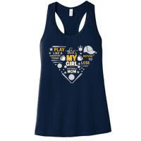 Play Like A Champion That’S My Girl Softball Mom Refuse To Lose Women's Racerback Tank