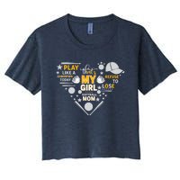 Play Like A Champion That’S My Girl Softball Mom Refuse To Lose Women's Crop Top Tee