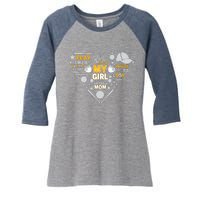 Play Like A Champion That’S My Girl Softball Mom Refuse To Lose Women's Tri-Blend 3/4-Sleeve Raglan Shirt