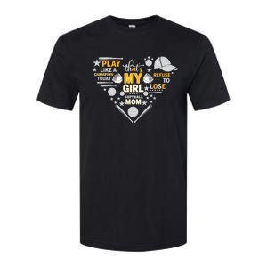 Play Like A Champion That’S My Girl Softball Mom Refuse To Lose Softstyle CVC T-Shirt