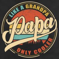 PAPA like a Grandpa ONLY COOLER Funny Dad Papa Definition Tank Top Adult Drive Performance Visor