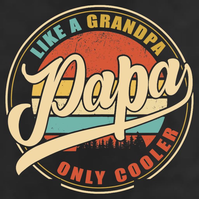 PAPA like a Grandpa ONLY COOLER Funny Dad Papa Definition Tank Top Adult Drive Performance Visor