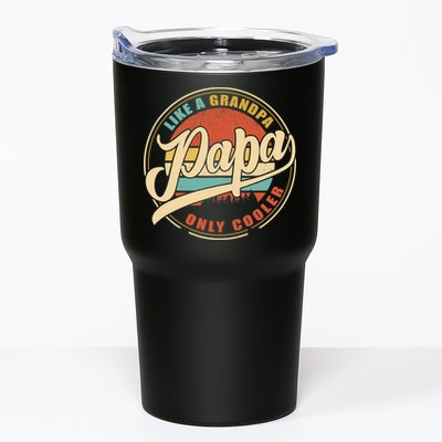 PAPA like a Grandpa ONLY COOLER Funny Dad Papa Definition Tank Top Tumbler