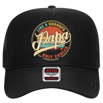 PAPA like a Grandpa ONLY COOLER Funny Dad Papa Definition Tank Top Trucker Hat