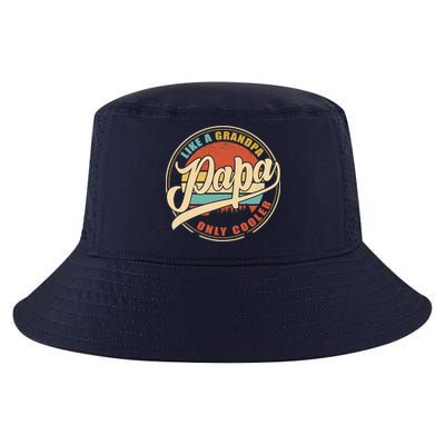 PAPA like a Grandpa ONLY COOLER Funny Dad Papa Definition Tank Top Cool Comfort Performance Bucket Hat