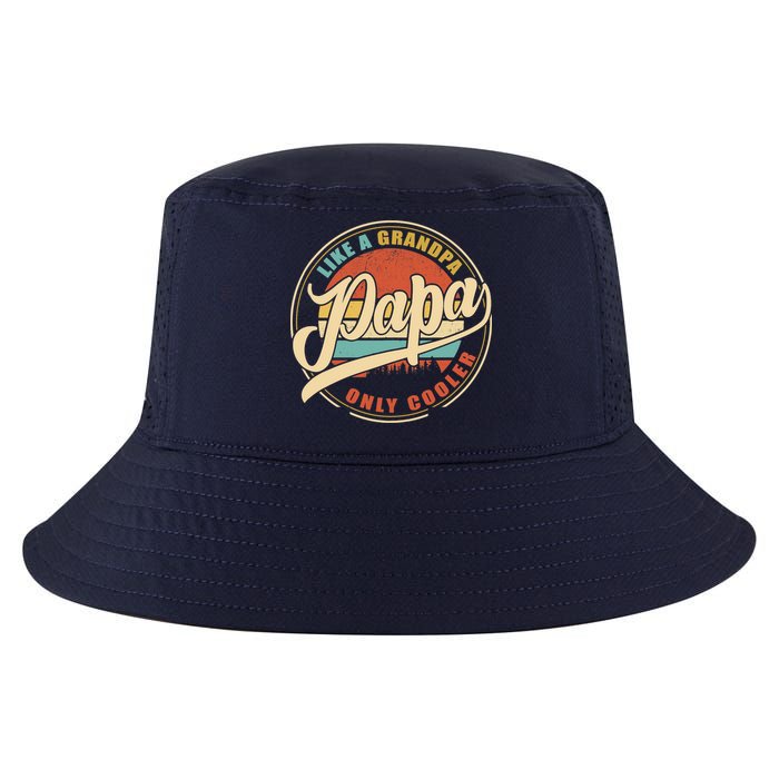 PAPA like a Grandpa ONLY COOLER Funny Dad Papa Definition Tank Top Cool Comfort Performance Bucket Hat
