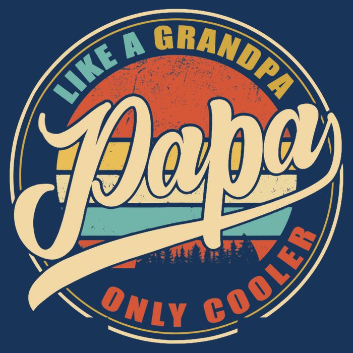 PAPA like a Grandpa ONLY COOLER Funny Dad Papa Definition Tank Top Cooling Performance Crew T-Shirt