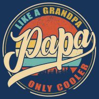 PAPA like a Grandpa ONLY COOLER Funny Dad Papa Definition Tank Top Sustainable Bucket Hat