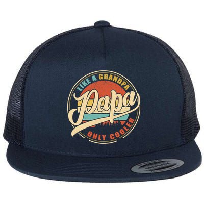 PAPA like a Grandpa ONLY COOLER Funny Dad Papa Definition Tank Top Flatbill Hat
