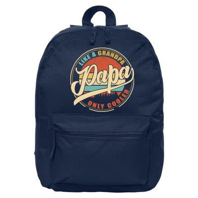PAPA like a Grandpa ONLY COOLER Funny Dad Papa Definition Tank Top 16 in Basic Backpack