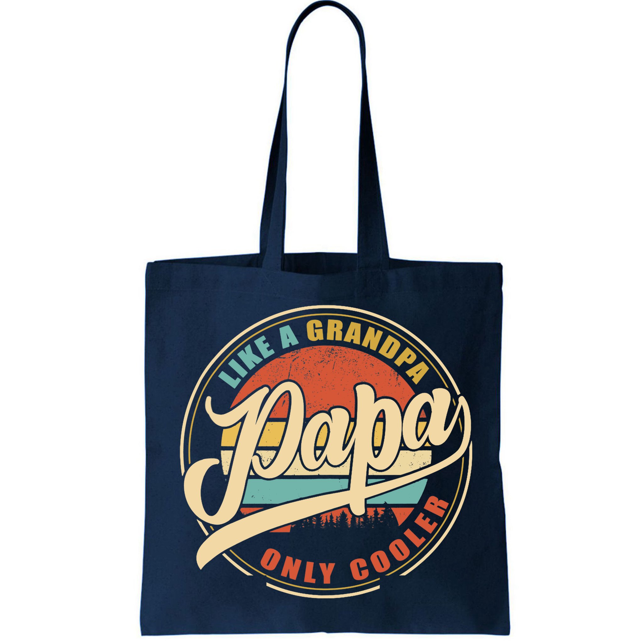 PAPA like a Grandpa ONLY COOLER Funny Dad Papa Definition Tank Top Bag