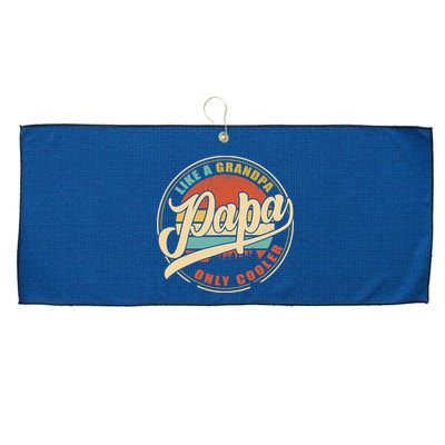 PAPA like a Grandpa ONLY COOLER Funny Dad Papa Definition Tank Top Large Microfiber Waffle Golf Towel