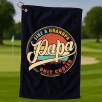 PAPA like a Grandpa ONLY COOLER Funny Dad Papa Definition Tank Top Golf Towel