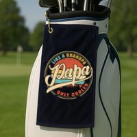 PAPA like a Grandpa ONLY COOLER Funny Dad Papa Definition Tank Top Golf Towel