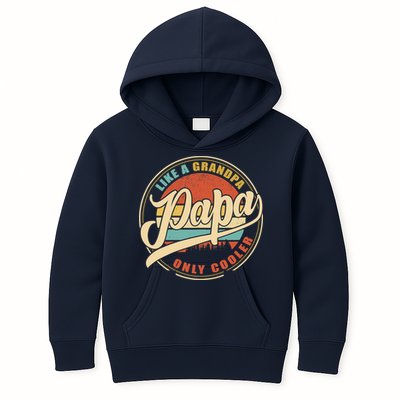 PAPA like a Grandpa ONLY COOLER Funny Dad Papa Definition Tank Top Kids Hoodie