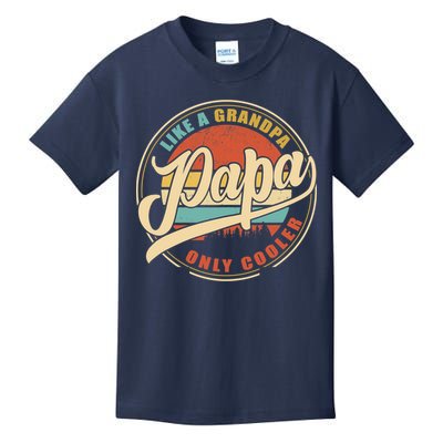 PAPA like a Grandpa ONLY COOLER Funny Dad Papa Definition Tank Top Kids T-Shirt