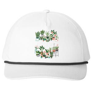 Plant Lover And Gardener Pot Head Succulent Snapback Five-Panel Rope Hat