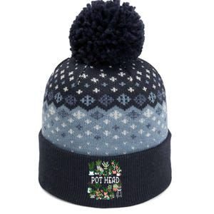 Plant Lover And Gardener Pot Head Succulent The Baniff Cuffed Pom Beanie