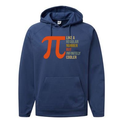 Pi Like A Regular Number But Infinitely Cooler Performance Fleece Hoodie