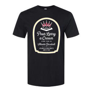 POUR LARRY A CROWN Home Run Celebration Funny Softstyle CVC T-Shirt