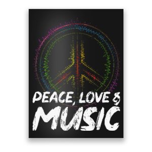 Peace Love And Music Peace Poster