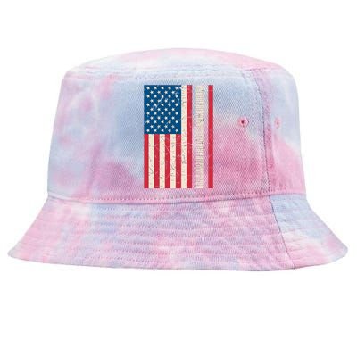 Piano Lover American Flag Patriotic Players Pianist Gift Tie-Dyed Bucket Hat