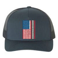 Piano Lover American Flag Patriotic Players Pianist Gift Yupoong Adult 5-Panel Trucker Hat