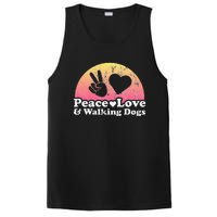 Peace Love and Walking Dogs Dog Walking PosiCharge Competitor Tank