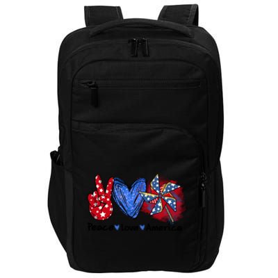 Peace Love America Gift Impact Tech Backpack