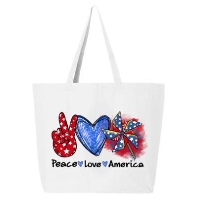 Peace Love America Gift 25L Jumbo Tote