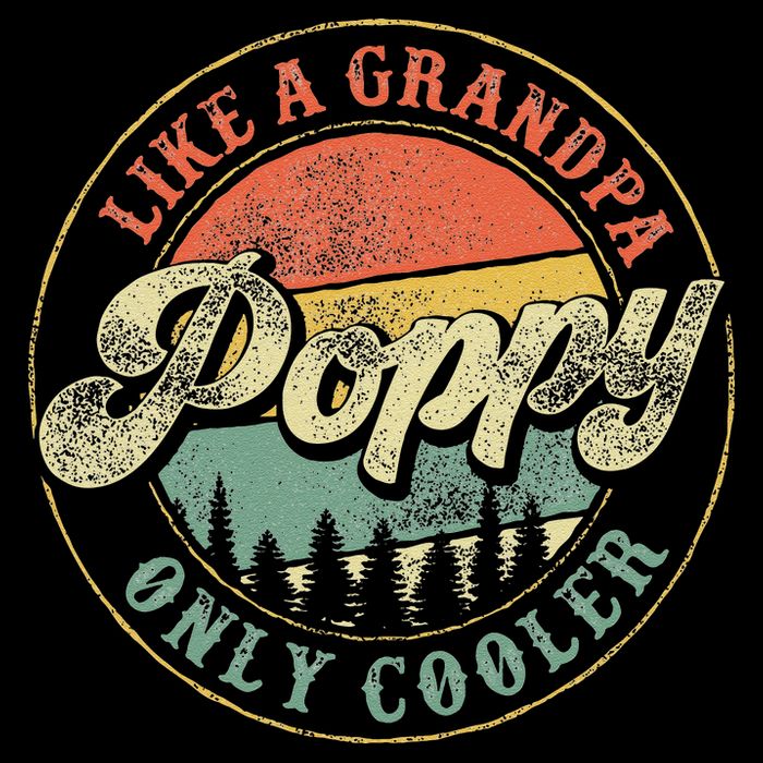 Poppy Like A Grandpa Only Cooler Vintage Retro Poppy Grandpa Sweatshirt
