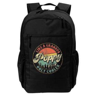 Poppy Like A Grandpa Only Cooler Vintage Retro Poppy Grandpa Backpack