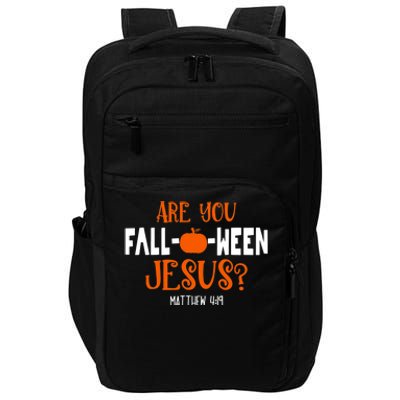 Pumpkin Lover Are You FallOWeen Jesus Halloween Costume Impact Tech Backpack