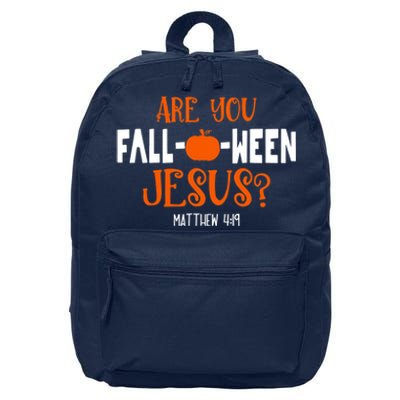 Pumpkin Lover Are You FallOWeen Jesus Halloween Costume 16 in Basic Backpack