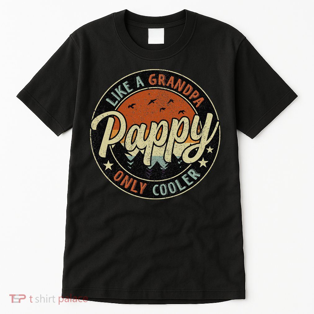 Pappy Like A Grandpa Only Cooler Vintage Retro Father's Day Tall T-Shirt