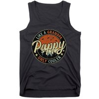 Pappy Like A Grandpa Only Cooler Vintage Retro Father's Day Tank Top