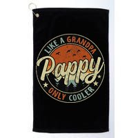 Pappy Like A Grandpa Only Cooler Vintage Retro Father's Day Golf Towel