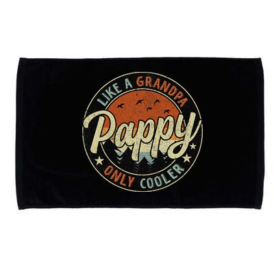 Pappy Like A Grandpa Only Cooler Vintage Retro Father's Day Microfiber Hand Towel