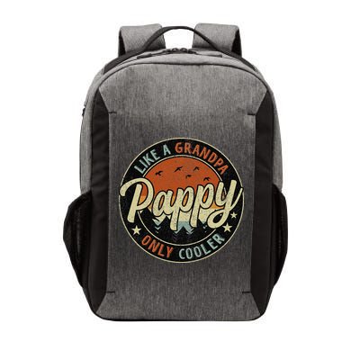 Pappy Like A Grandpa Only Cooler Vintage Retro Father's Day Vector Backpack