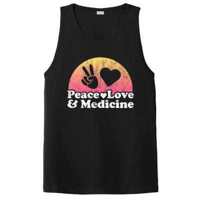 Peace Love And Medicine Gift PosiCharge Competitor Tank