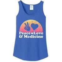 Peace Love And Medicine Gift Ladies Essential Tank