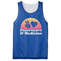 Peace Love And Medicine Gift Mesh Reversible Basketball Jersey Tank