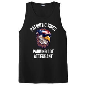 Parking Lot Attendant Eagle July 4th American Flag Usa Funny Gift PosiCharge Competitor Tank