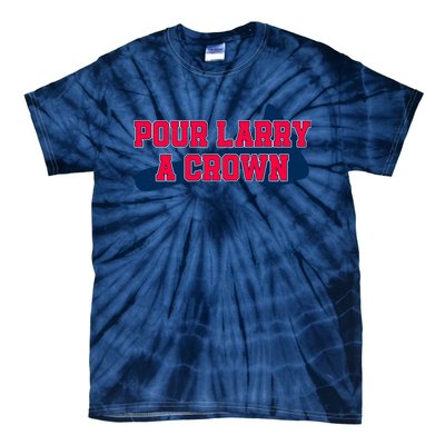 Pour Larry A Crown Atlanta Baseball Tie-Dye T-Shirt