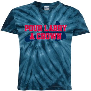 Pour Larry A Crown Atlanta Baseball Kids Tie-Dye T-Shirt